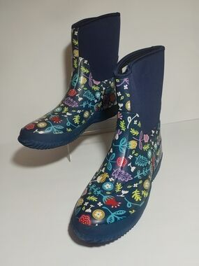 Western Chief Womens Size 9 Evening Garden Durable Floral Waterproof Rain Boots